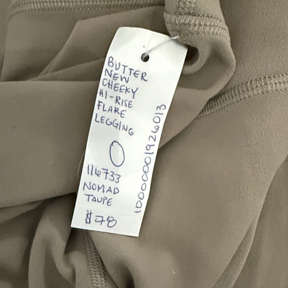 Aritzia Butter new cheeky high rise Flare Legging- nomad taupe - Picture 3 of 3